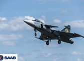 Eerste Braziliaanse Gripen vlieg in Brazilië