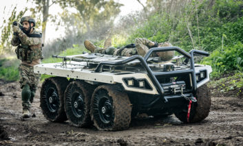 ROOK, Elbit en Roboteam's nieuwste 6x6 UGV